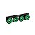 Lanterna 4 Marias Carreta Caminhão Led Verde Bi. 85mm 6un - Imagem 1