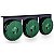 Lanterna 3 Marias Carreta Caminhão Led Verde Bivolt 85mm 2un - Imagem 1