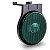 Lanterna Lateral Ø65mm Led Saida Conector E Suporte Verde - Imagem 1