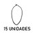 Extensor ou Corda Elastica 1m Preto/Branco - 15UN - Imagem 2