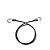 Extensor ou Corda Elastica 1m Preto/Branco - 5UN - Imagem 1