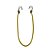 Extensor ou Corda Elastica 50cm Amarelo/Branco - 15UN - Imagem 1