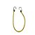 Extensor ou Corda Elastica 50cm Amarelo- 90UN - Imagem 1