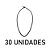 Extensor Corda Elastica Gancho Duplo 50cm Verme/Branco-30UN - Imagem 2