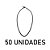 Extensor Corda Elastica Gancho Duplo 50cm Cinza/Bran. - 50UN - Imagem 2