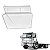 Conjunto Tampa Estribo Ford Cargo 2011 Lado Direito - Imagem 1