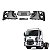 Conjunto Parachoque Ford Cargo 2011 Com Kit Parafusos - Imagem 1