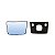 Vidro Retrovisor Ford Cargo Bi Partido Com Base - Imagem 2