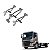 Suporte Tapa Sol Volvo VM 3 Pecas Codigo Original 20492470 - Imagem 1