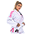 Kimono Branco com costura Rosa Jiu Jitsu Feminino Invictus - Imagem 1