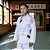 Kimono Branco com costura Rosa Jiu Jitsu Feminino Invictus - Imagem 2