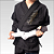 Kimono Infantil de Jiu Jitsu Preto - Adequado para campeonato - Imagem 2