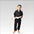 Kimono Infantil de Jiu Jitsu Preto - Adequado para campeonato - Imagem 1