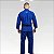 Kimono Azul Jiu Jitsu Koral Flow Trançado - Imagem 4