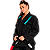 Kimono Preto com Verde Jiu Jitsu Feminino Ocean - Mormaii - Imagem 1