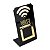 Placa Wifi QR Code Display Acrílico de Mesa Balcão Preto - Imagem 1