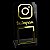 Placa Instagram QR Code Display Acrílico Balcão Transparente - Imagem 4