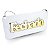 Placas Acrílico Aberto Fechado + Volto Logo Branco e Dourado - Imagem 3