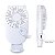 Mini Ventilador Portátil Recarregável Branco Maquiagem Cílio - Imagem 2