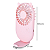 Mini Ventilador Portátil Recarregável Rosa Maquiagem Cílios - Imagem 5