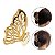Kit 2 Presilhas Prendedores Cabelo Dourado Borboleta Moda - Imagem 1