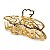 Kit 2 Presilhas Prendedores Cabelo Dourado Borboleta Moda - Imagem 3