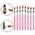 Kit 5 Boleadores Duas Pontas + 8 Pinceis Nail Art Flores - Imagem 7