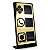 Placa Porta QR Code Vertical Pix WhatsApp Instagram Preto - Imagem 1