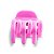 Kit 36 Piranhas Presilha Pequena Cabelo Tridente Tons Rosa - Imagem 6