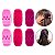 Kit 120 Piranhas Presilha Pequena Cabelo Tridente Tons Rosa - Imagem 1
