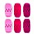 Kit 120 Piranhas Presilha Pequena Cabelo Tridente Tons Rosa - Imagem 4