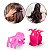 Kit 120 Piranhas Presilha Pequena Cabelo Tridente Tons Rosa - Imagem 2