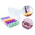 Caixa Organizadora Multicolor Miçangas Glitter 28 Potes - Imagem 1