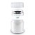 Pote Recipiente Cosmético Creme Maquiagem Líquidos Frasco a Vácuo Pump Elegante Branco e Prata Compacto 30ml - Imagem 2