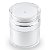 Pote Recipiente Cosmético Creme Maquiagem Líquidos Frasco a Vácuo Pump Elegante Branco e Prata Compacto 30ml - Imagem 3