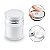 Pote Recipiente Cosmético Creme Maquiagem Líquidos Frasco a Vácuo Pump Elegante Branco e Prata Compacto 30ml - Imagem 1