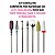 Kit 7 Broca Cerâmica Tungstênio Diamantada, Escovinha Macia Limpeza, Polidora + Suporte Rosa com Tampa de Acrílico Transparente - Imagem 6