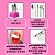 Kit 7 Broca Cerâmica Tungstênio Diamantada, Escovinha Macia Limpeza, Polidora + Suporte Rosa com Tampa de Acrílico Transparente - Imagem 7