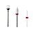 Kit 6 Brocas Cerâmica Completo + Suporte Rosa com Tampa de Acrílico Transparente + Escovinha de Limpeza Cerdas Macias - Imagem 8