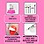 Kit 6 Brocas Cerâmica Completo + Suporte Rosa com Tampa de Acrílico Transparente + Escovinha de Limpeza Cerdas Macias - Imagem 7