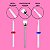 Kit 6 Brocas Cerâmica Completo + Suporte Rosa com Tampa de Acrílico Transparente + Escovinha de Limpeza Cerdas Macias - Imagem 3