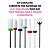 Kit 6 Brocas Cerâmica Completo + Suporte Rosa com Tampa de Acrílico Transparente + Escovinha de Limpeza Cerdas Macias - Imagem 6