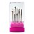 Kit 7 Brocas de Cerâmica Variadas + Broca Diamantada Extra Forte + Escovinha Limpeza Cerdas Macias + Broca de Polimento +Suporte Rosa com Tampa de Acrílico Manicure Alongamento de Unhas - Imagem 8