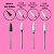 Kit 7 Brocas de Cerâmica Variadas + Broca Diamantada Extra Forte + Escovinha Limpeza Cerdas Macias + Broca de Polimento +Suporte Rosa com Tampa de Acrílico Manicure Alongamento de Unhas - Imagem 3