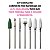 Kit 7 Brocas de Cerâmica Variadas + Broca Diamantada Extra Forte + Escovinha Limpeza Cerdas Macias + Broca de Polimento +Suporte Rosa com Tampa de Acrílico Manicure Alongamento de Unhas - Imagem 6