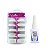 Kit 100 Unhas Postiça Realista Leitosa Alongamento + Super Cola Adesivo Instantâneo Tek Bond 793, 20g - Imagem 1