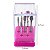 Kit 7 Brocas Tungstênio + Diamantadas + Broca de Polimento + Broca de Limpeza Escovinha Cerdas Macias + Suporte Rosa com Tampa de Acrílico Transparente - Imagem 13