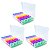 Kit 3 Caixa Organizadora Multicolor Miçanga Glitter 84 Potes - Imagem 1