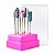 Kit 3 Broca Tungstênio Colorida + 2 Diamantada Extra Forte + 1 Polimento Rosa + 1 Limpeza Escovinha Cerdas Macias + Suporte Rosa de Acrílico com Tampa Transparente - Imagem 5