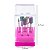 Kit 3 Broca Tungstênio Colorida + 2 Diamantada Extra Forte + 1 Polimento Rosa + 1 Limpeza Escovinha Cerdas Macias + Suporte Rosa de Acrílico com Tampa Transparente - Imagem 12